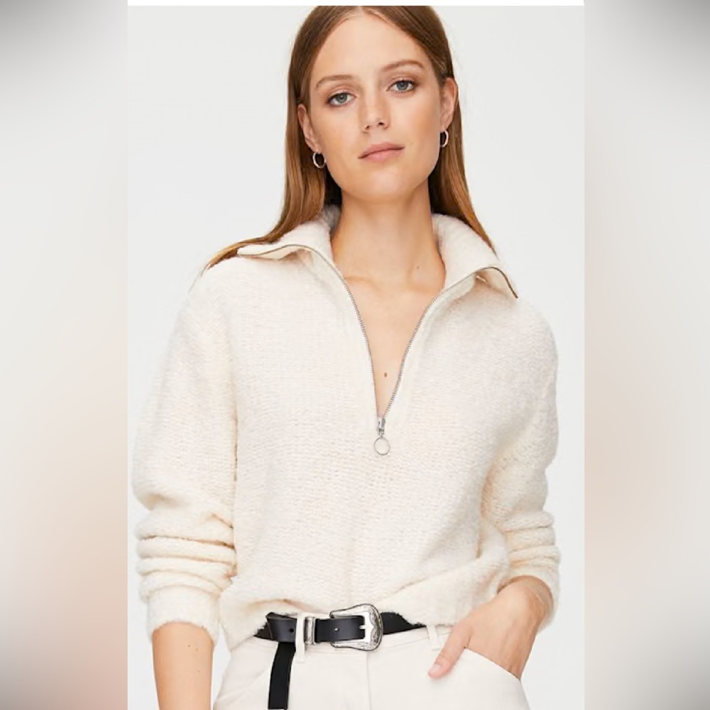 Wilfred Free Women's Gwyneth Alpaca blend crop sweater